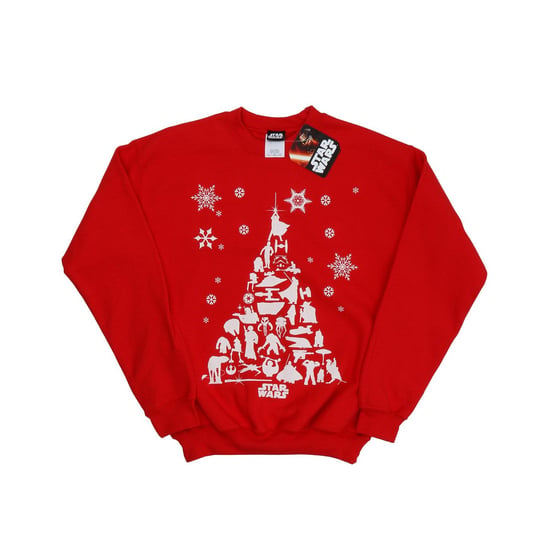 Star Wars Sweatshirt met kerstboom voor jongens (Rood) - Image 1