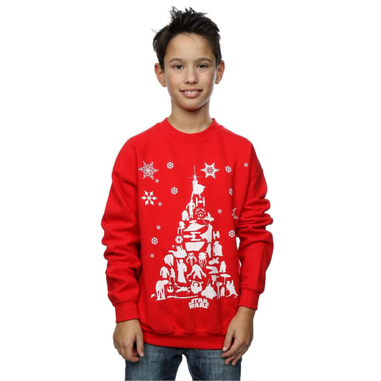 Star Wars Sweatshirt met kerstboom voor jongens (Rood) - Image 2