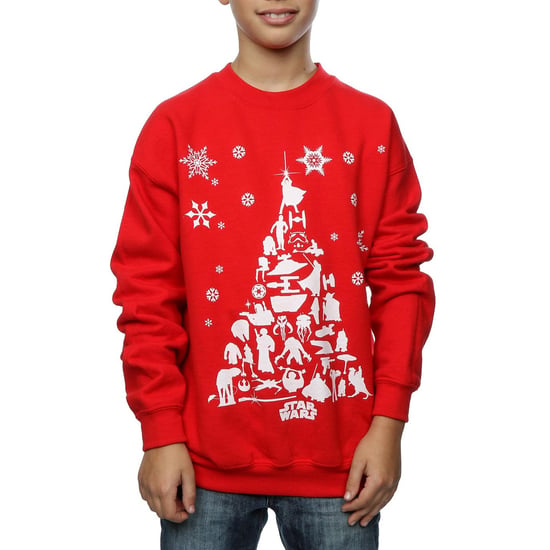 Star Wars Sweatshirt met kerstboom voor jongens (Rood) - Image 3