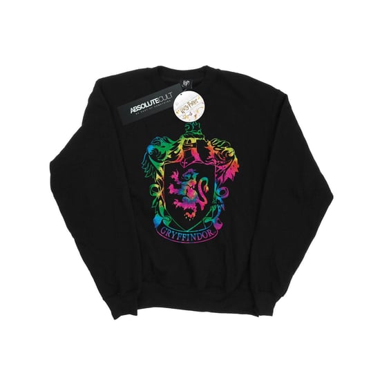 Harry Potter Meisjes Gryffindor Crest Tie Dye Ingevuld Sweatshirt (Zwart) - Image 1