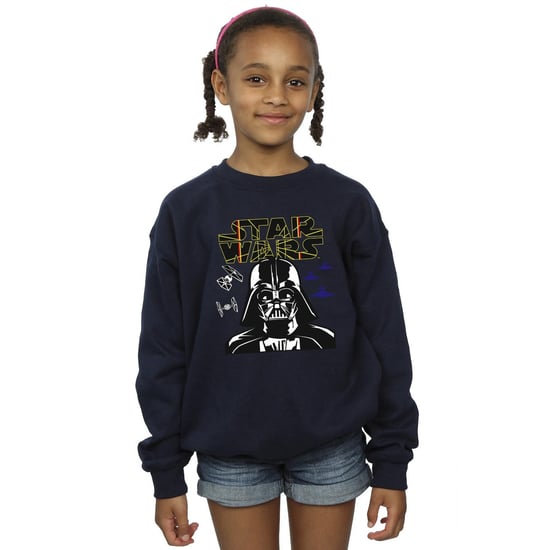 Star Wars Meisjes Darth Vader Comp Logo Sweatshirt (Marineblauw) - Image 2