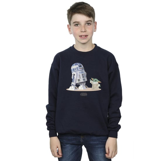 Star Wars Jongens The Mandalorian R2D2 en Grogu Sweatshirt (Marineblauw) - Image 2
