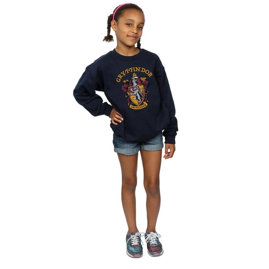 Harry Potter Meisjes Gryffindor Katoenen Sweatshirt (Marineblauw) - Image 6