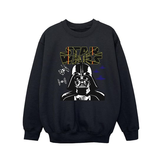 Star Wars Meisjes Darth Vader Comp Logo Sweatshirt (Zwart) - Image 1