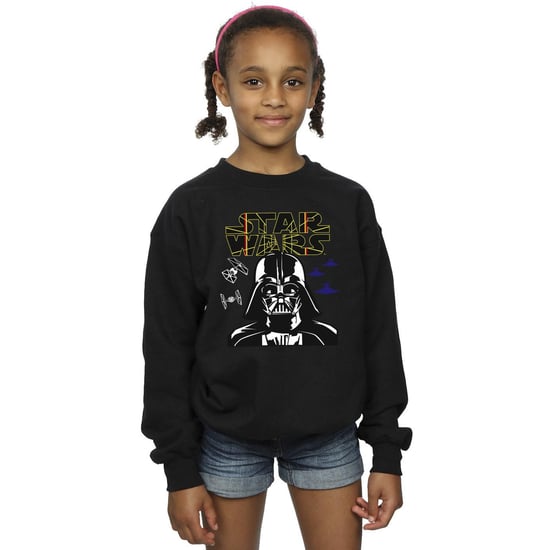 Star Wars Meisjes Darth Vader Comp Logo Sweatshirt (Zwart) - Image 2