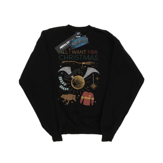 Harry Potter Meisjes All I Want For Christmas Sweatshirt (Zwart) - Image 1
