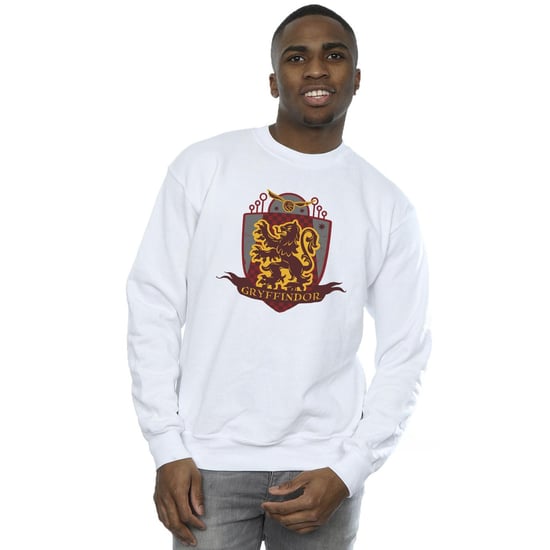 Harry Potter Heren Gryffindor borstembleem Sweatshirt (Wit) - Image 2