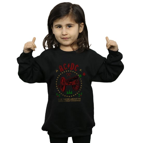 AC/DC Meisjes Kerstmis Voor Die Sweatshirt (Zwart) - Image 2