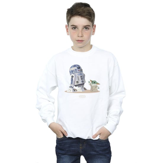 Star Wars Jongens The Mandalorian R2D2 en Grogu Sweatshirt (Wit) - Image 2