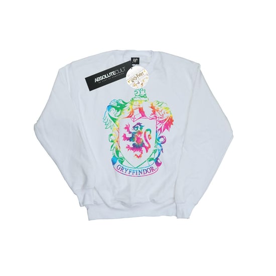 Harry Potter Meisjes Gryffindor Crest Tie Dye Ingevuld Sweatshirt (Wit) - Image 1