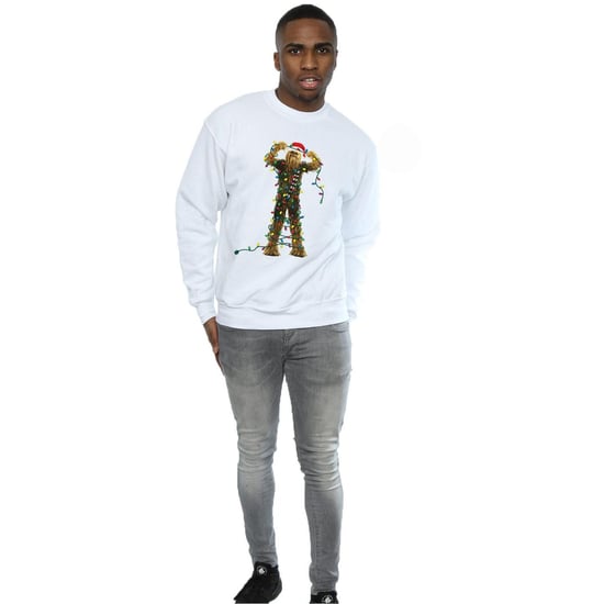 Star Wars Heren Chewbacca Kerstverlichting Sweatshirt (Wit) - Image 4
