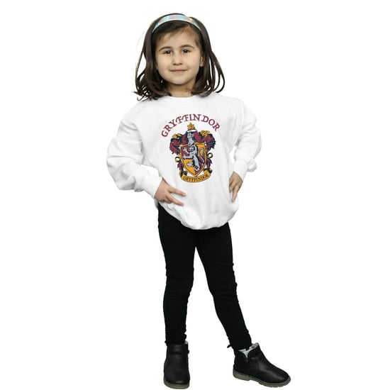 Harry Potter Meisjes Gryffindor Katoenen Sweatshirt (Wit) - Image 4
