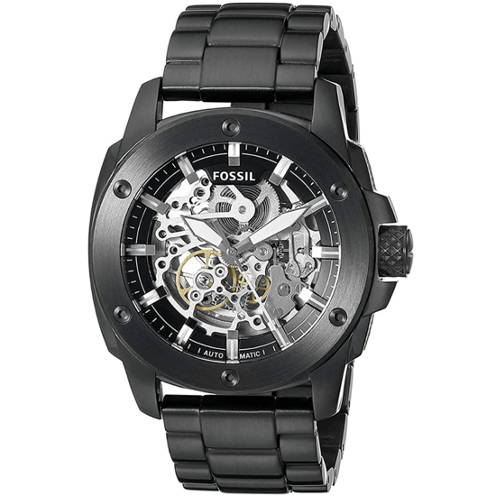 Fossil ME3080 Automatische Skeleton Herenhorloge, 50 mm Zwart RVS - Image 4