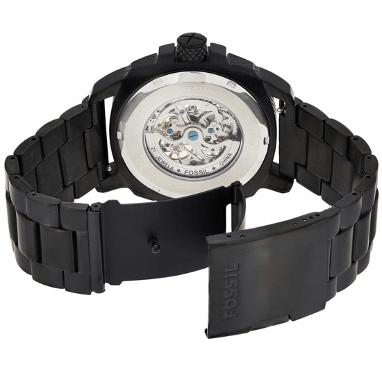 Fossil ME3080 Automatische Skeleton Herenhorloge, 50 mm Zwart RVS - Image 5