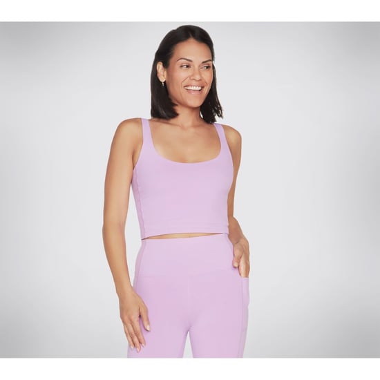 Skechers Performance Goflex Joy Longline Beha Nylon Dames Lichtpaarse Sportbh - Image 2