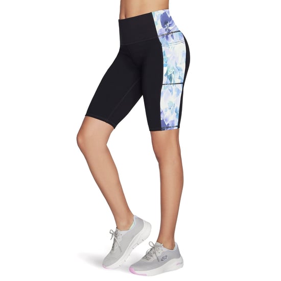 Skechers Performance GoWalk Seascape Floral 10' Fietsbroek Nylon Dames Paarse Sportshorts - Image 1