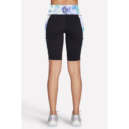 Skechers Performance GoWalk Seascape Floral 10' Fietsbroek Nylon Dames Paarse Sportshorts - Image 3