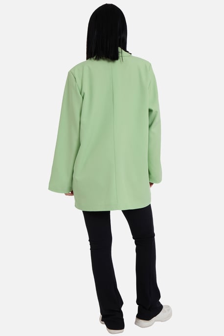 Sage Green Tailoring Oversized Blazer - Image 4