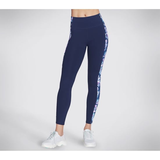 Skechers Performance GOWALK Misty Floral Leggings i Nylon för kvinnor, Blå Sports Leggings - Image 2