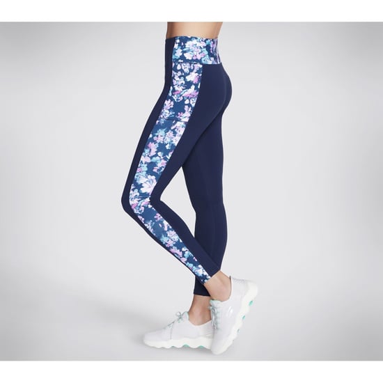 Skechers Performance GOWALK Misty Floral Leggings i Nylon för kvinnor, Blå Sports Leggings - Image 4