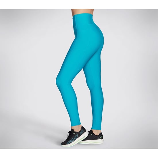 Skechers Performance GOFLEX Rib Nylon Dam Blå Sportleggings - Image 4