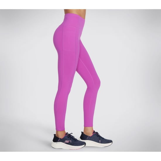 Skechers Performance GOWALK Wear Högmidjade Nylon Kvinnors Ljuslila Sportleggings - Image 4