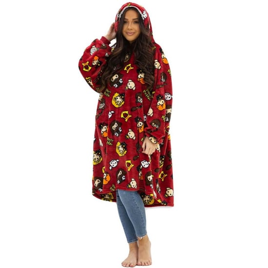 Harry Potter Unisex Adult Charm Fleece Hoodie Blanket (Red) - Image 1