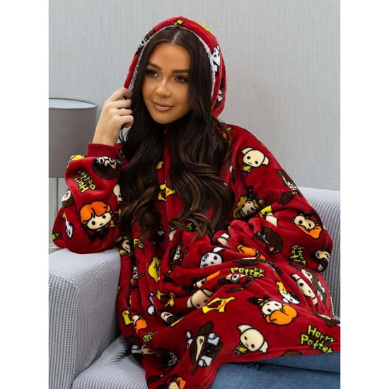 Harry Potter Unisex Adult Charm Fleece Hoodie Blanket (Red) - Image 3