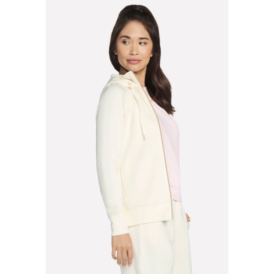 Skechers Performance Skechluxe Elevate Hoodie Dames Off White Jacket - Image 4
