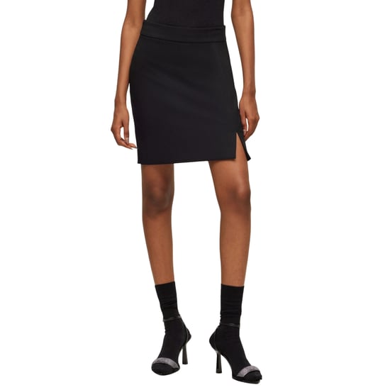 Hugo Boss Womens/Ladies Rovani Plain Mini Skirt (Black) - Image 4