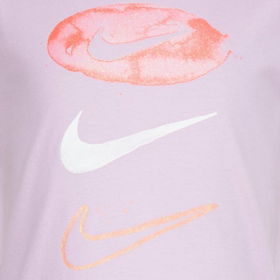 Nike Meisjes Summer Daze Pill Swoosh T-Shirt (Paars) - Image 3
