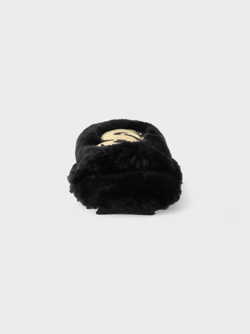 Sacai Wmns Fuax Fur Comfort Slippers Black - Image 6