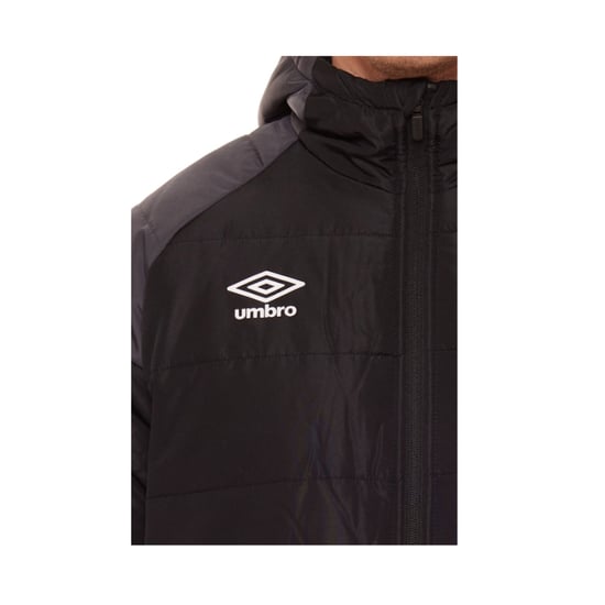 Umbro Gewatteerd herenjack (Zwart/Koolstof) - Image 3
