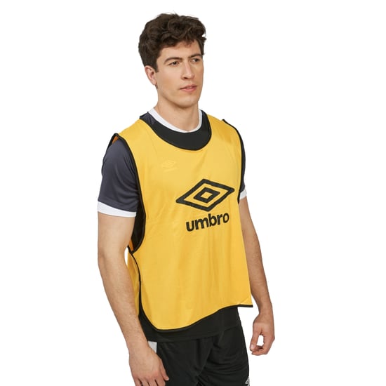 Umbro Unisex Adult Training Bib (Yellow/Black) - Image 4