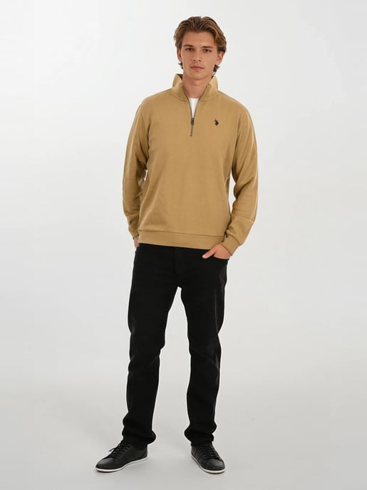 U.S. POLO ASSN. heren half-zip trui USNiico van katoenmix - Image 4