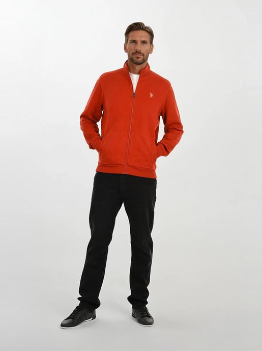 U.S. POLO ASSN. men’s zip-up sweatshirt jacket USTheoo cotton blend - Image 4