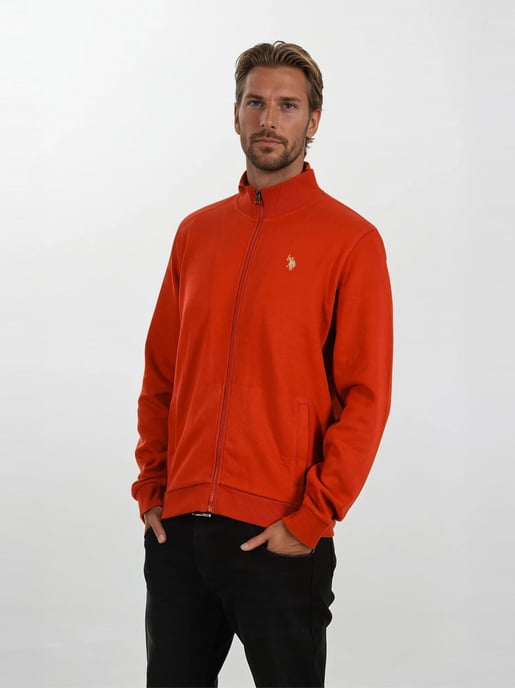 U.S. POLO ASSN. men’s zip-up sweatshirt jacket USTheoo cotton blend - Image 6