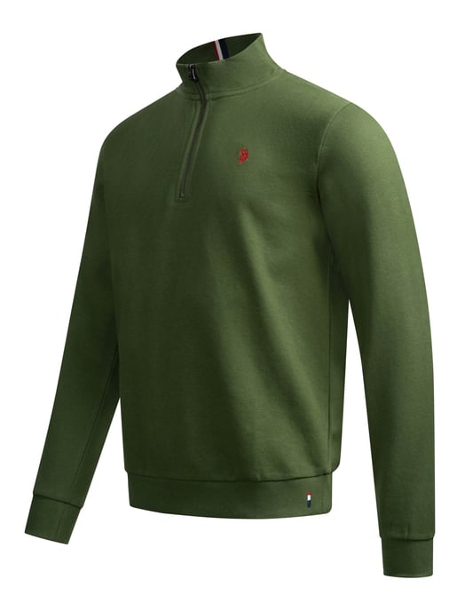 U.S. POLO ASSN. heren half-zip trui USNiico van katoenmix - Image 2