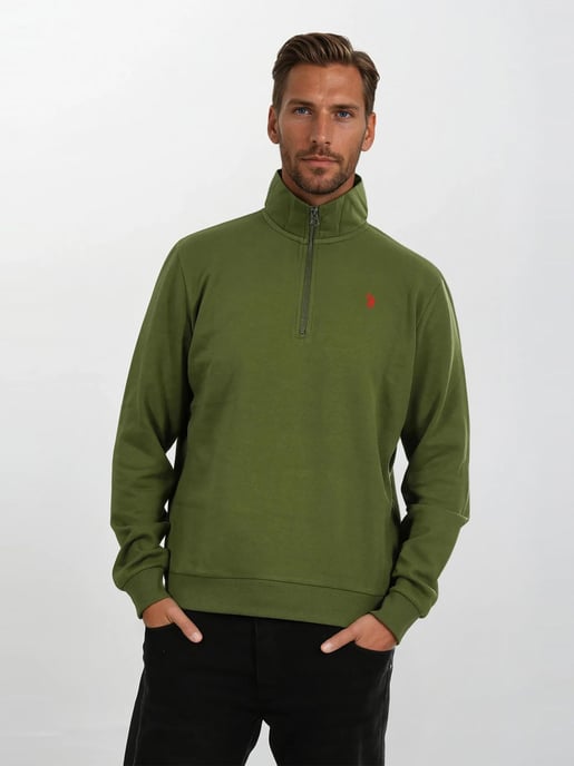U.S. POLO ASSN. heren half-zip trui USNiico van katoenmix - Image 5