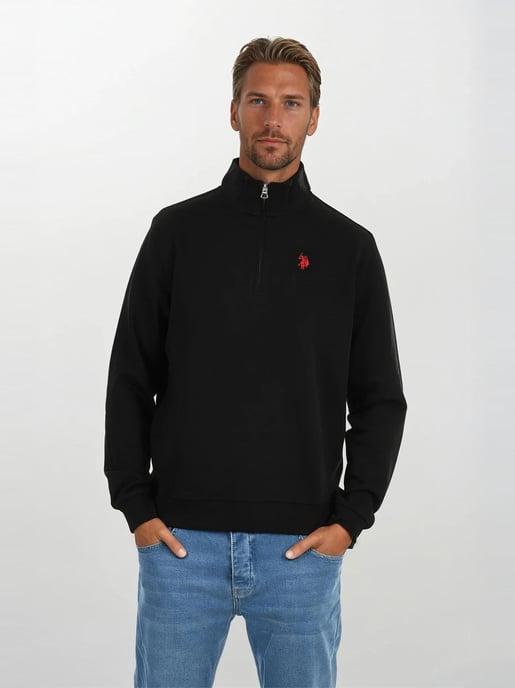 U.S. POLO ASSN. USJaaspa heren half-zip trui van katoen-viscose mix - Image 4