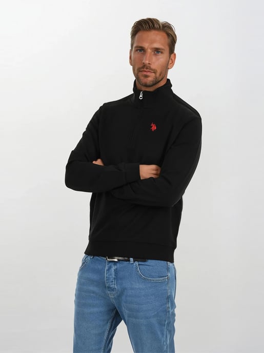 U.S. POLO ASSN. USJaaspa heren half-zip trui van katoen-viscose mix - Image 5