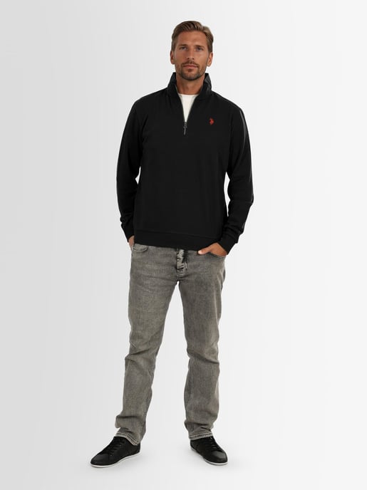 U.S. POLO ASSN. heren half-zip trui USNiico van katoenmix - Image 4