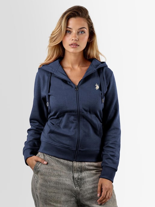 U.S. POLO ASSN. USRubyy sweatshirtjacka för dam i bomullsblandning - Image 4