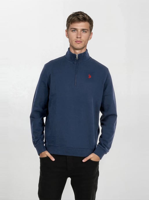 U.S. POLO ASSN. USJaaspa heren half-zip trui van katoen-viscose mix - Image 4