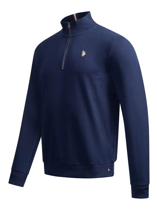 U.S. POLO ASSN. heren half-zip trui USNiico van katoenmix - Image 2