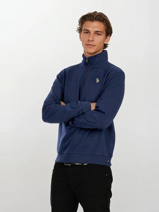U.S. POLO ASSN. heren half-zip trui USNiico van katoenmix - Image 6