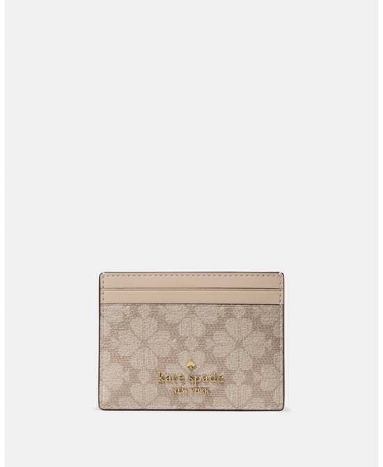 Spade Flower Small Slim Card Holder - Image 1