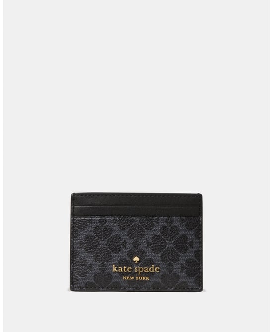 Spade Flower Small Slim Card Holder - Image 1