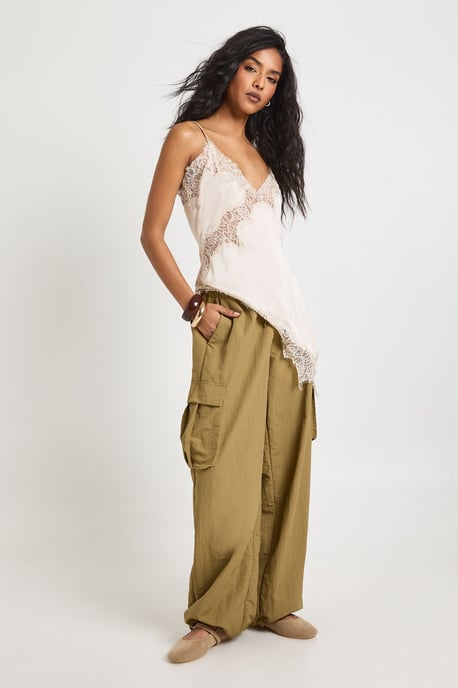 Nylon Parachute Trousers - Image 3