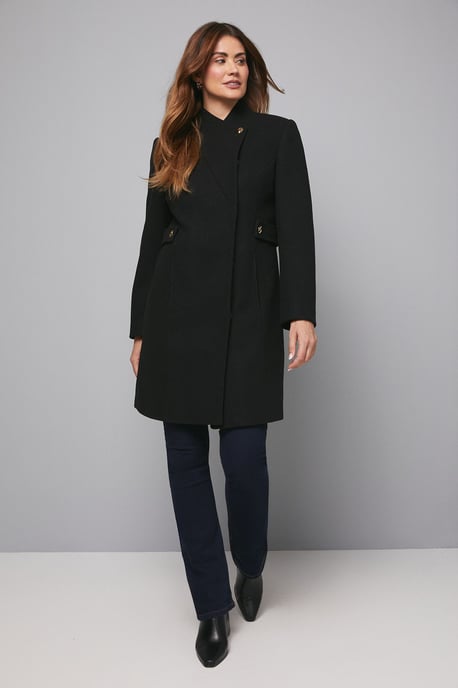 Stand Up Collar Coat - Image 1
